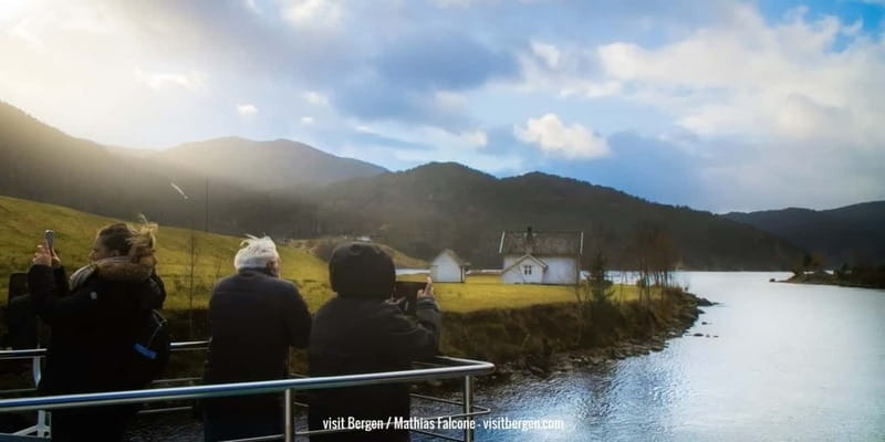 Bergen: Mostraumen Fjord Cruise - with Local Tour Guides - Mostraumen Strait: waterfalls, cliffside closeness, and winter reroutes