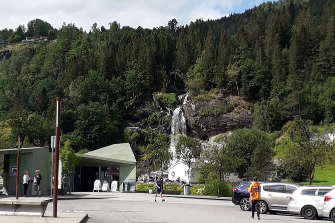 Bride's Veil and Steinsdalsfossen waterfalls with sceneries of Hardanger Fjord - Bjørkheim Park and the Return to Bergen