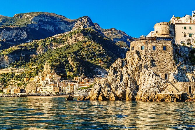 From Amalfi: Coast & Furore Fjord Boat Tour with Swim Break - Conca dei Marini pass-bys: Sophia Loren and the Emerald Grotto