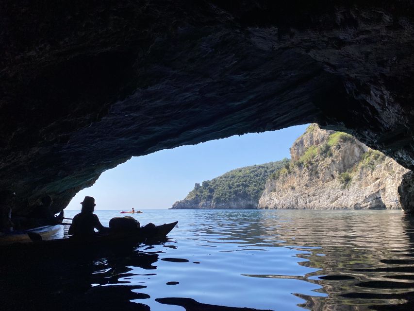 From Nerano: Sorrento Coast to Crapolla Fjord Kayak Tour - Paddling Away From the Crowds: The Sea-Cave Portion
