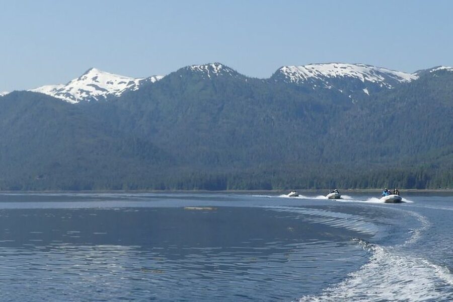 Ketchikan: Scenic Drive & George Inlet Fjords Zodiac Cruise - Zodiac safety and the chance to take the wheel