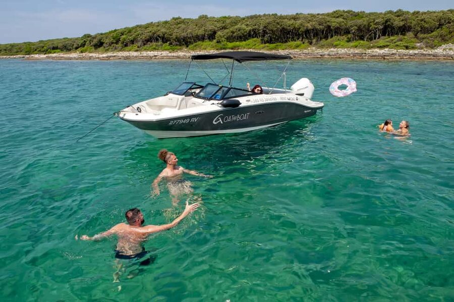 Rovinj or Vrsar: Lim Fjord & Rovinj islands Speedboat Tour - Lim Fjord: the Pirate Cave bar pause and three-cove relaxation